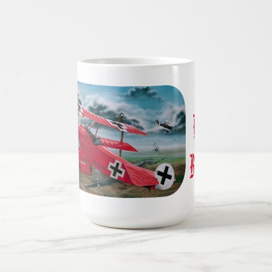 Triplane roten Barons Erster Weltkrieg Kaffeetasse (Mittel)