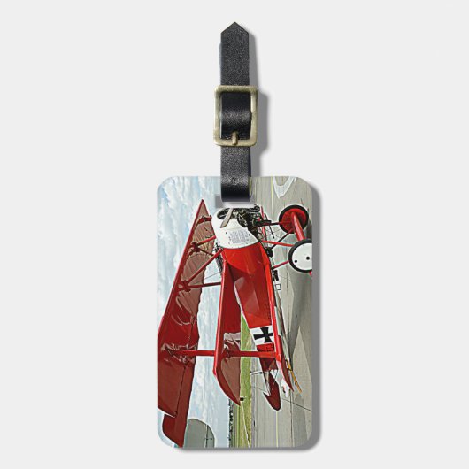 Triplane roten Barons Gepäckanhänger (Vorderseite vertikal)