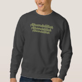 Triple Alhamdulillah Dark Gray Sweatshirt (Vorderseite)