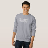 Triple Alhamdulillah Gray Sweatshirt (Vorne ganz)