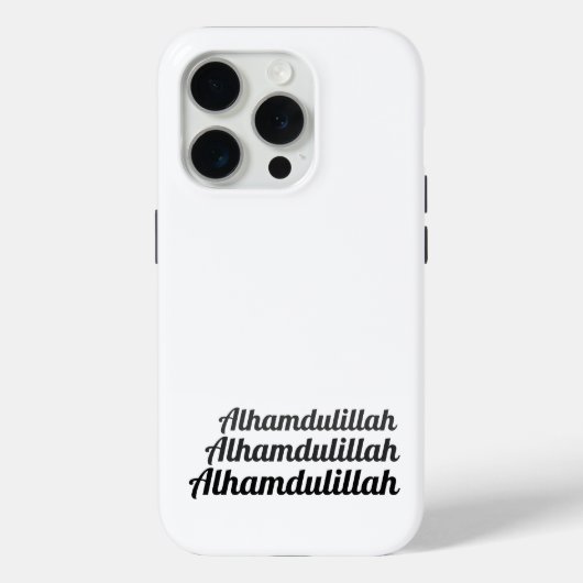 Triple Alhamdulillah Weiß Case-Mate iPhone Hülle (Rückseite)