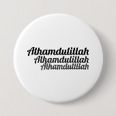Triple Alhamdulillah White Button (Vorderseite)