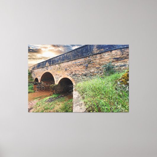 Triple Arched Bridge Leinwanddruck (Vorderseite)