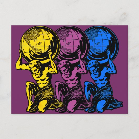 Triple Atlas Postcard Postkarte (Vorderseite)