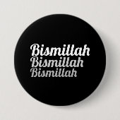 Triple Bismillah Black Button (Vorderseite)
