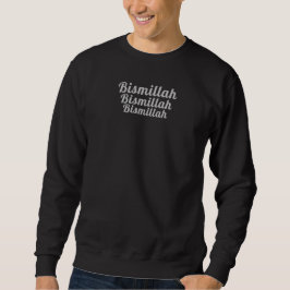 Triple Bismillah Black Sweatshirt