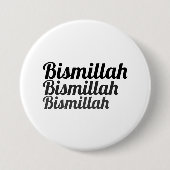 Triple Bismillah White Button (Vorderseite)