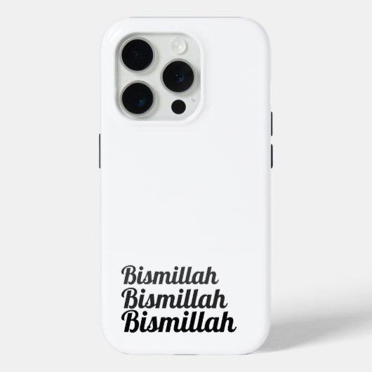 Triple Bismillah White Case-Mate iPhone Hülle (Rückseite)