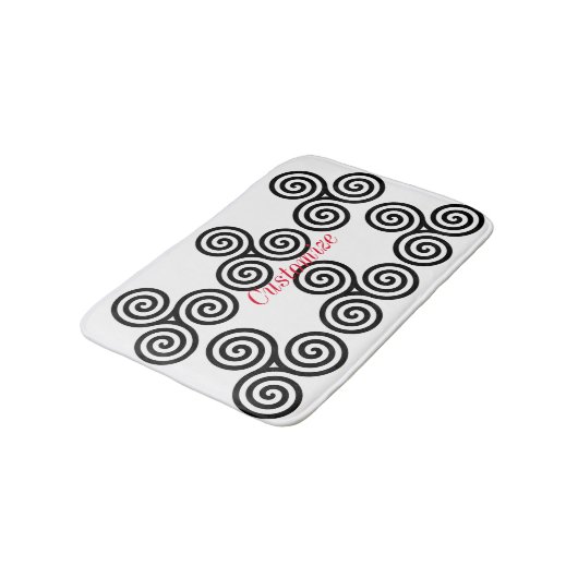 Triple Black Spiral Thunder_Cove Badematte (Schrägansicht)