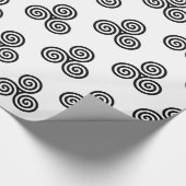 Triple Black Spirals Thunder_Cove Geschenkpapier (Ecke)