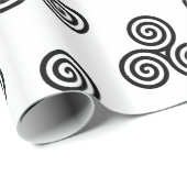 Triple Black Spirals Thunder_Cove Geschenkpapier (Rolleneckpunkt)