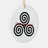 Triple Black Spirals Thunder_Cove Keramik Ornament (Rechts)
