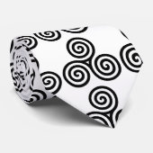 Triple Black Spirals Thunder_Cove Krawatte (Gerollt)