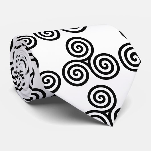 Triple Black Spirals Thunder_Cove Krawatte (Gerollt)