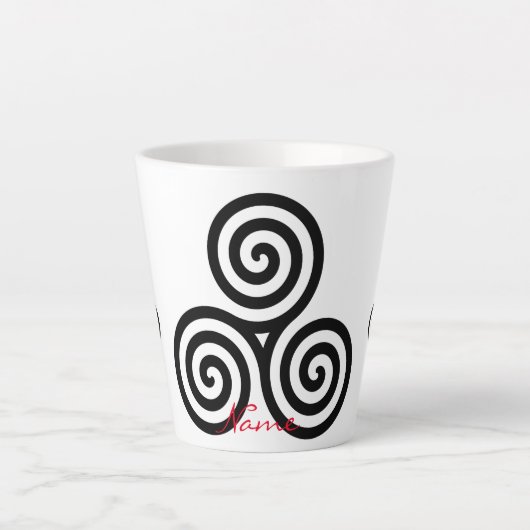 Triple Black Spirals Thunder_Cove Milchtasse (Vorderseite)