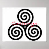 Triple Black Spirals Thunder_Cove Poster (Vorne)