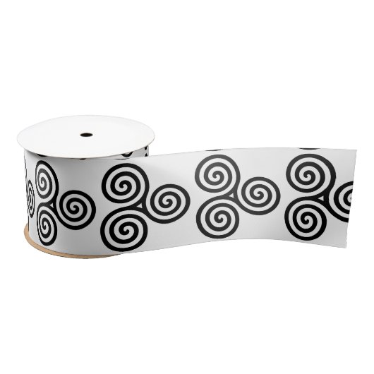 Triple Black Spirals Thunder_Cove Satinband (Spule)