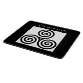 Triple Black Spirals Thunder_Cove Schneidebrett (Ecke)