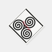 Triple Black Spirals Thunder_Cove Serviette (Ecke)
