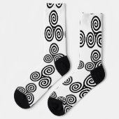 Triple Black Spirals Thunder_Cove Socken (Linkes Detail)