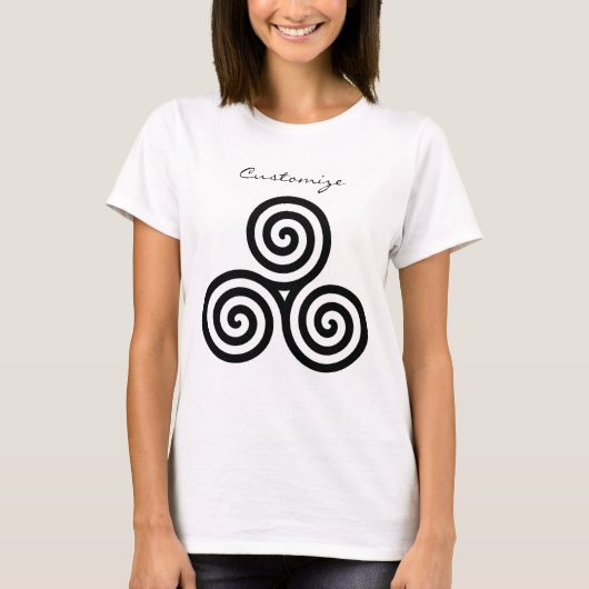 Triple Black Spirals Thunder_Cove T-Shirt (Vorderseite)