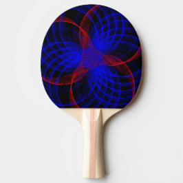 Triple Blueberry Accent Geometric Ping Pong Paddle Tischtennis Schläger