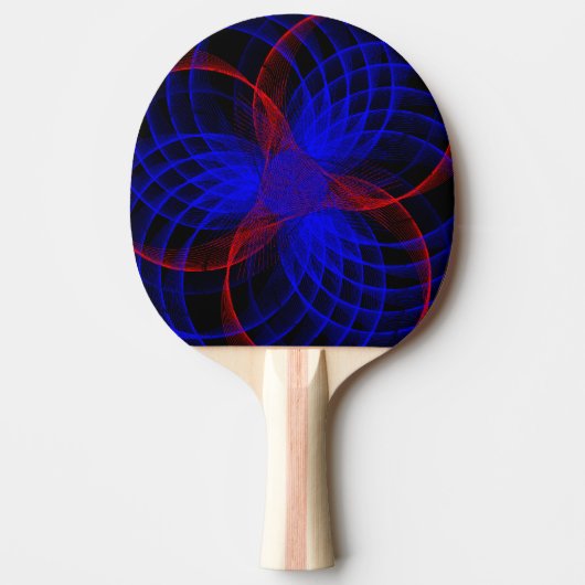 Triple Blueberry Accent Geometric Ping Pong Paddle Tischtennis Schläger (Vorderseite)