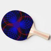 Triple Blueberry Accent Geometric Ping Pong Paddle Tischtennis Schläger (Seitenansicht)