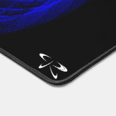 Triple Blueberry Color Geometric Mouse Pad Mat Schreibtischunterlage (Ecke)