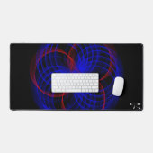 Triple Blueberry Color Geometric Mouse Pad Mat Schreibtischunterlage (Tastatur & Maus)