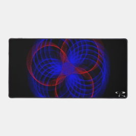 Triple Blueberry Color Geometric Mouse Pad Mat Schreibtischunterlage