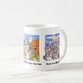 Triple Buns Cartoon Tasse (VorderseiteRechts)