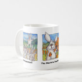 Triple Buns Cartoon Tasse (Vorderseite Links)