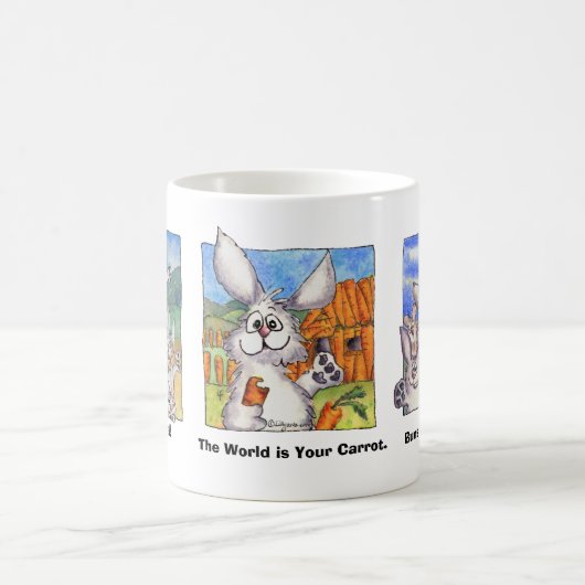 Triple Buns Cartoon Tasse (Mittel)