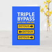 Triple Bypass Survivor Funny Get Well Card Karte (Gelbe Blume)