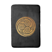Triple Celtic Knot Swirl Mandala Badematte (Vorderseite Vertikal)