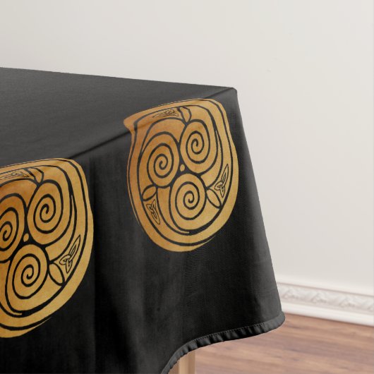 Triple Celtic Knot Swirl Mandala Border Tischdecke (Beispiel)