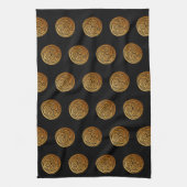 Triple Celtic Knot Swirl Mandala Geschirrtuch (Vertikal)