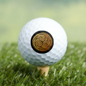 Triple Celtic Knot Swirl Mandala Golfball (Insitu T-Shirt)