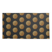 Triple Celtic Knot Swirl Mandala Kissenbezug (Rückseite)