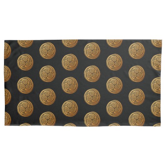 Triple Celtic Knot Swirl Mandala Kissenbezug (Vorderseite)