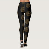 Triple Celtic Knot Swirl Mandala Leggings (Rückseite)
