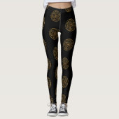 Triple Celtic Knot Swirl Mandala Leggings (Vorderseite)