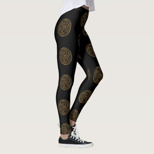 Triple Celtic Knot Swirl Mandala Leggings (Rechts)