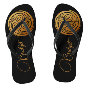 Triple Celtic Knot Swirl Mandala Personalisiert Badesandalen