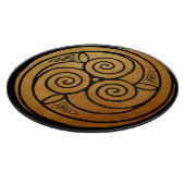 Triple Celtic Knot Swirl Mandala Schneidebrett (Ecke)