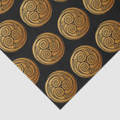 Triple Celtic Knot Swirl Mandala Seidenpapier (Detail)