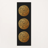 Triple Celtic Knot Swirl Mandala Yogamatte (Vorderseite)