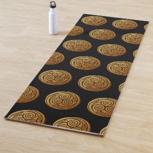 Triple Celtic Knot Swirl Mandala Yogamatte