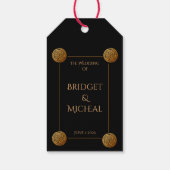 Triple Celtic Knot Swirl Wedding Geschenkanhänger (Rückseite)